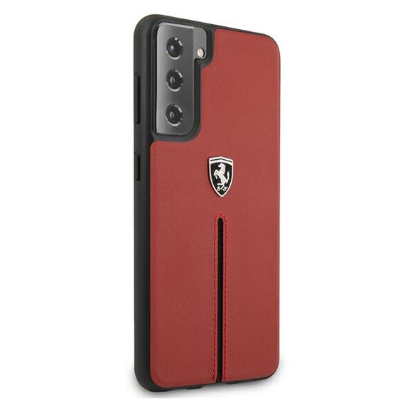 Ferrari FEOSIHCS21SRE S21 G991 red/red hardcase Off Track Leather Nylon Stripe | Techbox