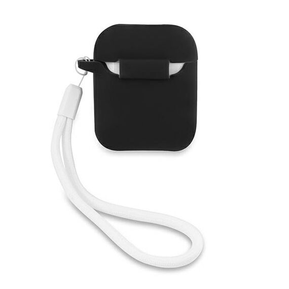 Guess GUACA2LSVSBW AirPods cover czarno biaÅ‚y/black white Silicone Vintage - Smartphone Accessories - Cables & Accessories - Techbox