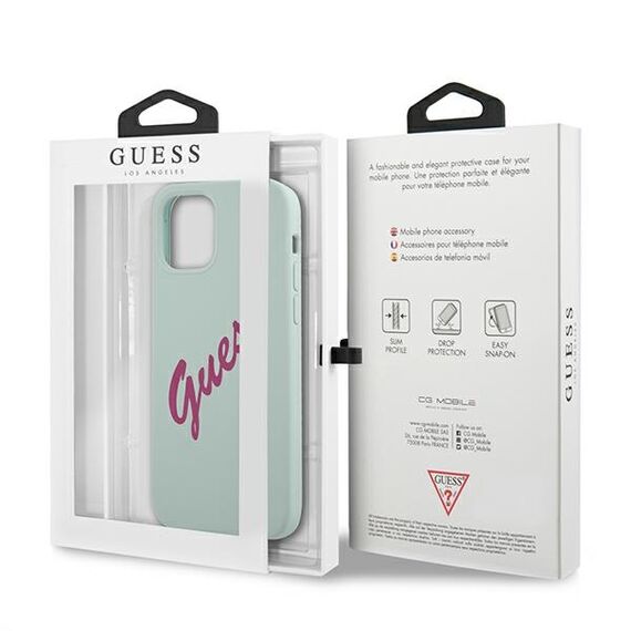 Guess GUHCP12LLSVSBF iPhone 12 Pro Max 6,7" niebieski fuksja/blue fuschia hardcase Silicone Vintage - Apple Cases - Cases - Techbox