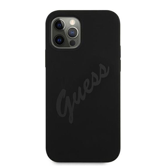 Guess GUHCP12LLSVSBK iPhone 12 Pro Max 6.7" black/black hardcase Script Vintage | Techbox