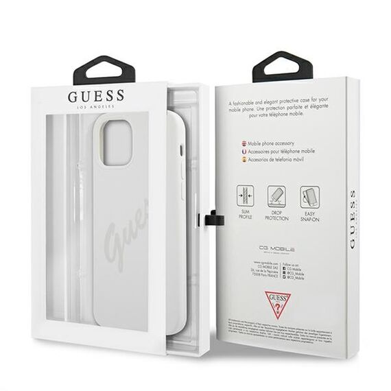 Guess GUHCP12LLSVSCR iPhone 12 Pro Max 6,7" kremowy/cream hardcase Script Vintage - Apple Cases - Cases - Techbox