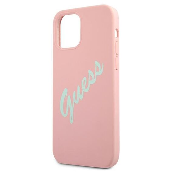 Guess GUHCP12LLSVSPG iPhone 12 Pro Max 6,7" rÃ³Å¼owo zielony/green pink hardcase Silicone Vintage - Apple Cases - Cases - Techbox