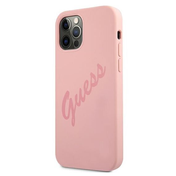 Guess GUHCP12LLSVSPI iPhone 12 Pro Max 6,7" rÃ³Å¼owy/pink hardcase Script Vintage - Apple Cases - Cases - Techbox