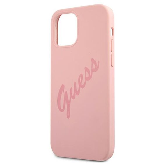 Guess GUHCP12LLSVSPI iPhone 12 Pro Max 6,7" rÃ³Å¼owy/pink hardcase Script Vintage - Apple Cases - Cases - Techbox