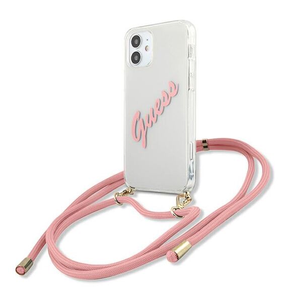 Guess GUHCP12SCRTVSPI iPhone 12 mini 5,4" rÃ³Å¼owy/pink hardcase Script Vintage - Apple Cases - Cases - Techbox