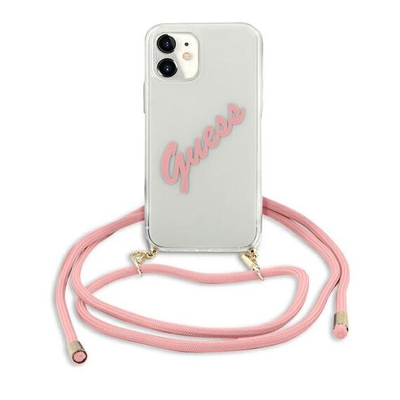Guess GUHCP12SCRTVSPI iPhone 12 mini 5,4" rÃ³Å¼owy/pink hardcase Script Vintage - Apple Cases - Cases - Techbox