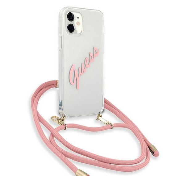 Guess GUHCP12SCRTVSPI iPhone 12 mini 5,4" rÃ³Å¼owy/pink hardcase Script Vintage - Apple Cases - Cases - Techbox