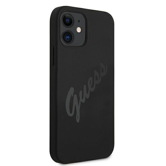 Guess GUHCP12SLSVSBK iPhone 12 mini 5,4" czarny/black hardcase Script Vintage - Apple Cases - Cases - Techbox