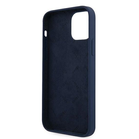 Guess GUHCP12SLSVSBL iPhone 12 mini 5,4" niebieski/blue hardcase Script Vintage - Apple Cases - Cases - Techbox