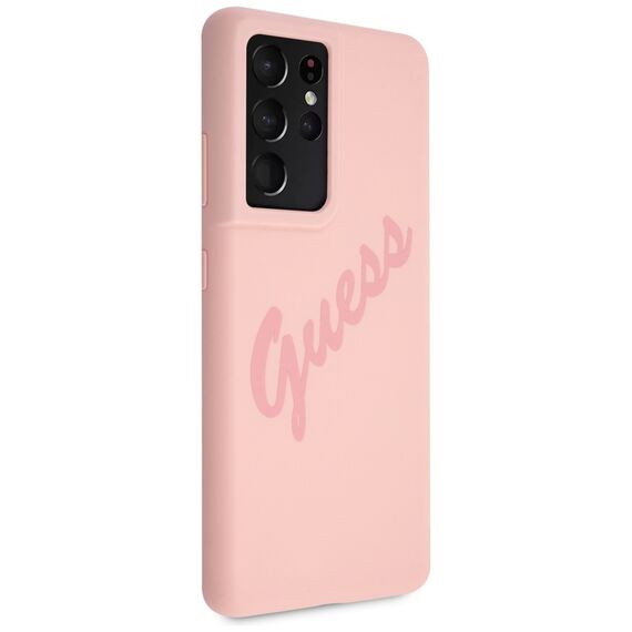 Guess GUHCS21LLSVSPI S21 Ultra G998 rÃ³Å¼owy/pink hardcase Script Vintage - Samsung Cases - Cases - Techbox