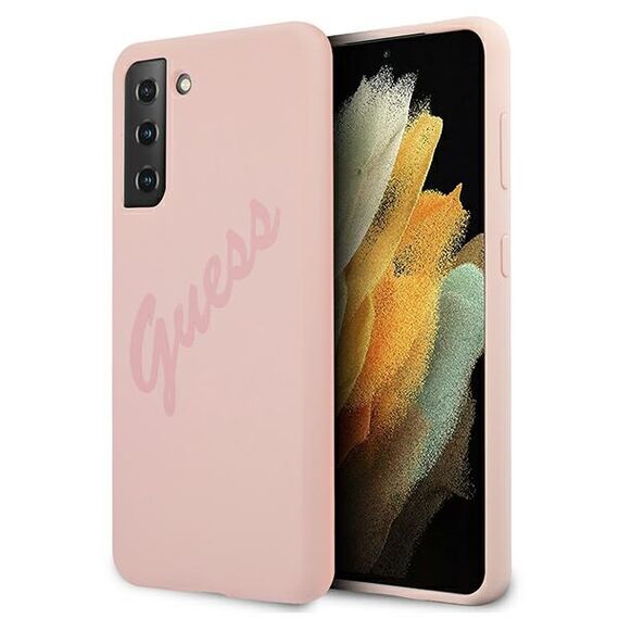 Guess GUHCS21MLSVSPI S21+ G996 pink/pink hardcase Script Vintage | Techbox