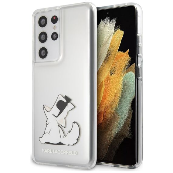 Karl Lagerfeld KLHCS21LCFNRC S21 Ultra G998 hardcase transparent Choupette Fun - Samsung Cases - Cases - Techbox