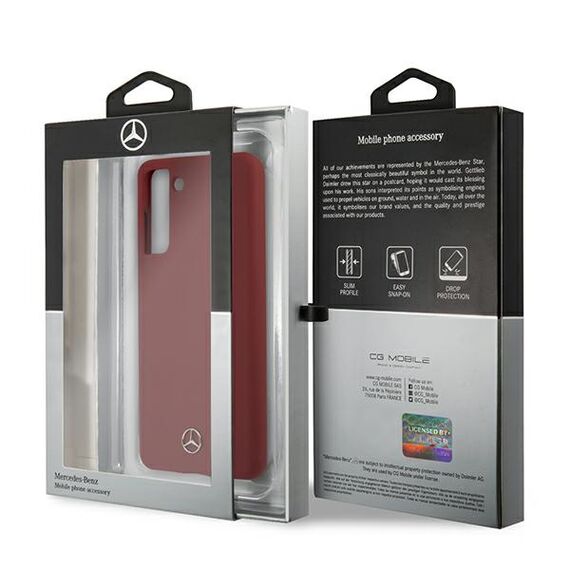 Mercedes MEHCS21MSILRE S21+ G996 czerwony/red hardcase Silicone Line - Samsung Cases - Cases - Techbox