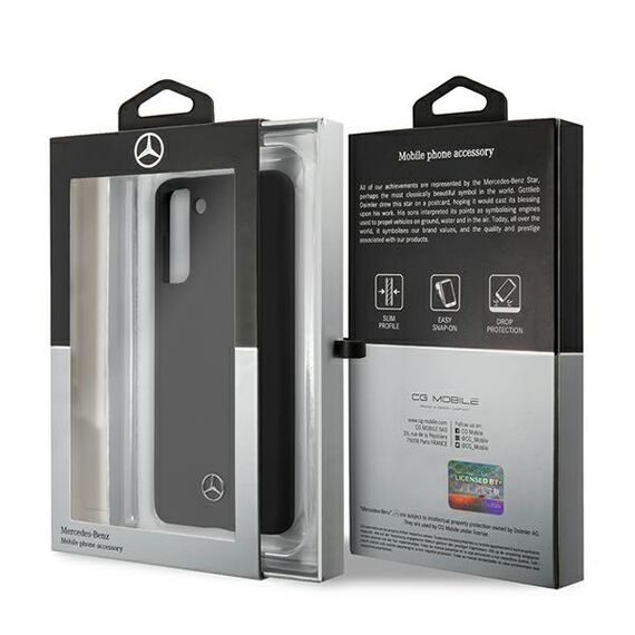 Mercedes MEHCS21SSILBK S21 G991 czarny/black hardcase Silicone Line - Samsung Cases - Cases - Techbox