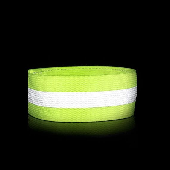 Reflective armband bicycle running Velcro 4cm yellow | Techbox