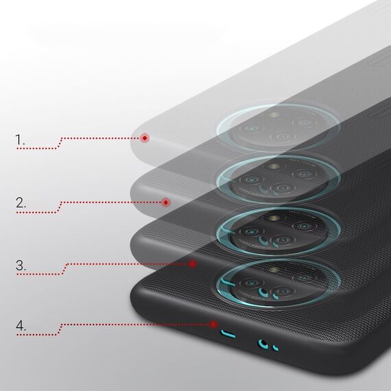 Nillkin Super Frosted Shield reinforced case cover for Xiaomi Redmi Note 9T 5G black | Techbox