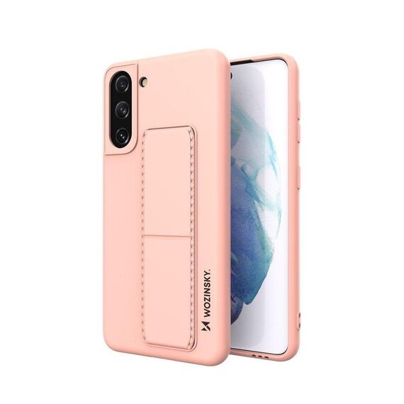Wozinsky Kickstand Case Silicone Stand Cover for Samsung Galaxy S21 + 5G Pink | Techbox