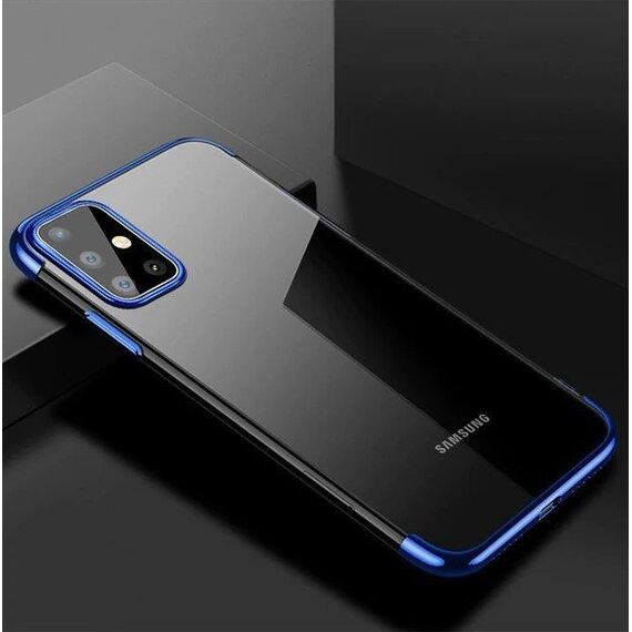 Clear Color Case Gel TPU Electroplating frame Cover for Samsung Galaxy A72 4G blue - Uncategorized Cases (2) - Cases - Techbox