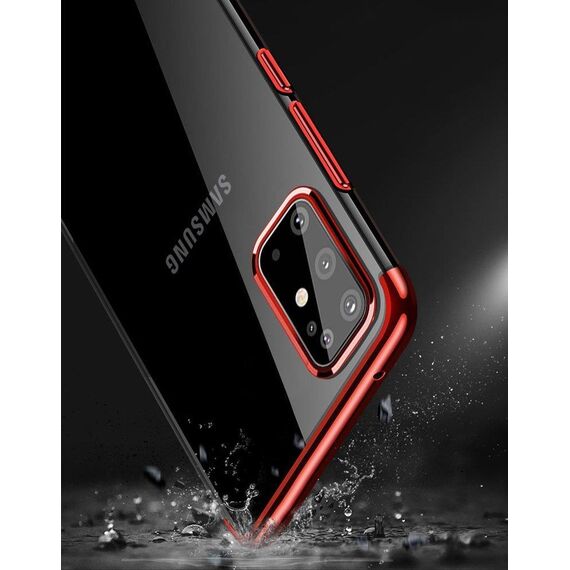 Clear Color Case Gel TPU Electroplating frame Cover for Samsung Galaxy A72 4G blue - Uncategorized Cases (2) - Cases - Techbox