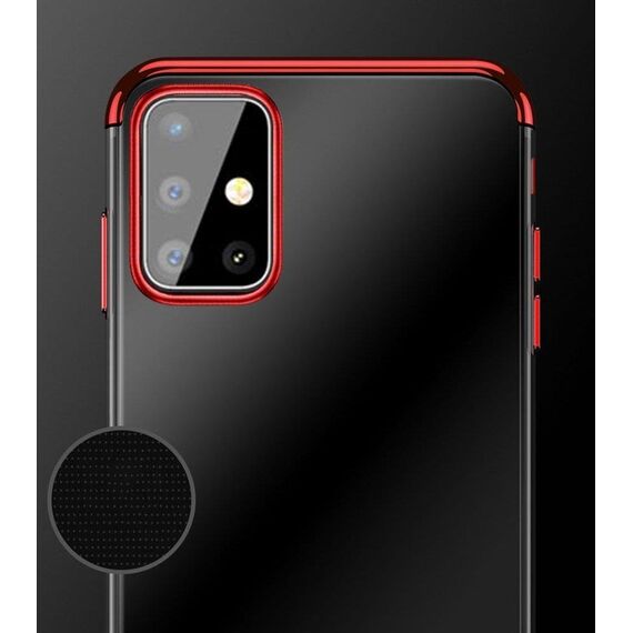 Clear Color Case Gel TPU Electroplating frame Cover for Samsung Galaxy A72 4G blue - Uncategorized Cases (2) - Cases - Techbox