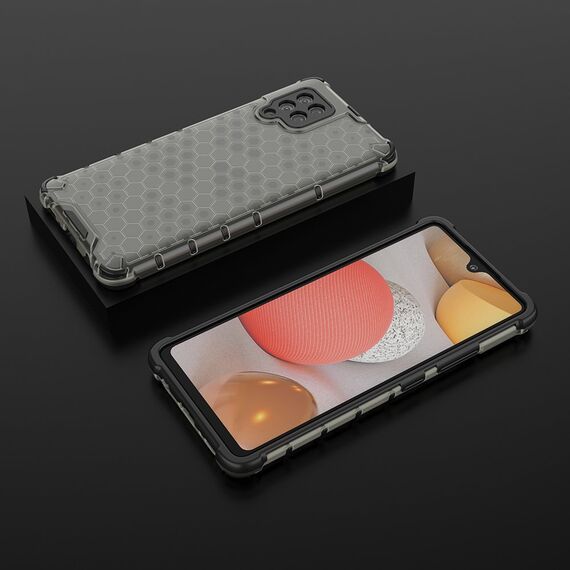Honeycomb Case armor cover with TPU Bumper for Samsung Galaxy A42 5G black | Techbox