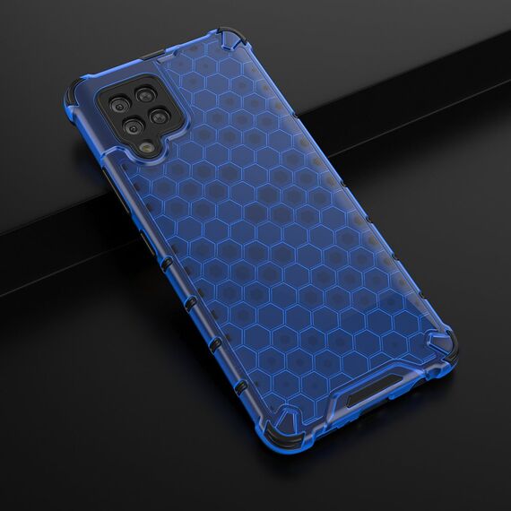 Honeycomb Case armor cover with TPU Bumper for Samsung Galaxy A42 5G blue | Techbox
