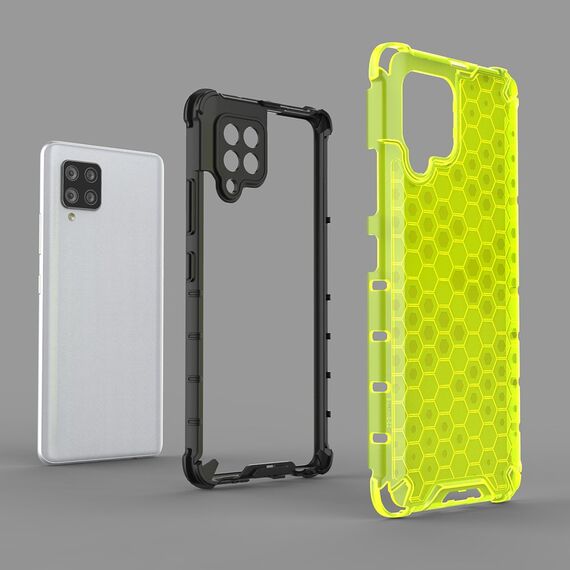 Honeycomb Case armor cover with TPU Bumper for Samsung Galaxy A42 5G blue | Techbox
