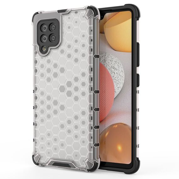 Honeycomb Case armor cover with TPU Bumper for Samsung Galaxy A42 5G transparent | Techbox