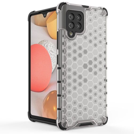 Honeycomb Case armor cover with TPU Bumper for Samsung Galaxy A42 5G transparent | Techbox