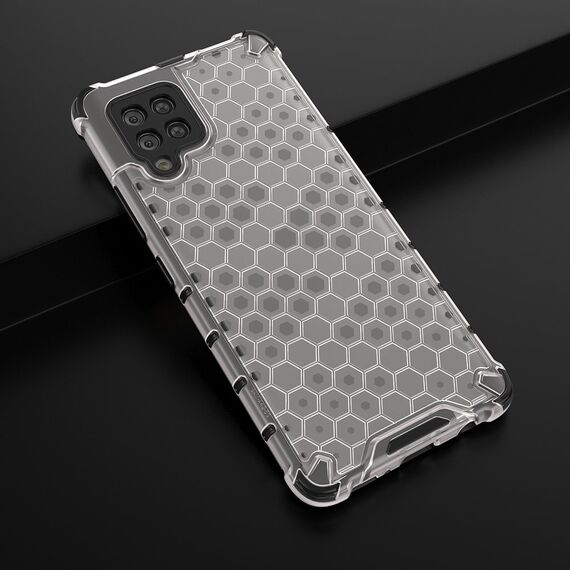 Honeycomb Case armor cover with TPU Bumper for Samsung Galaxy A42 5G transparent | Techbox