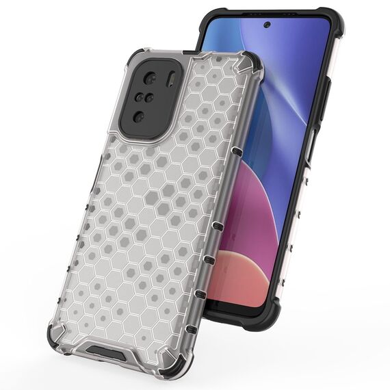 Honeycomb Case armor cover with TPU Bumper for Xiaomi Redmi K40 Pro+ / K40 Pro / K40 / Poco F3 blue | Techbox