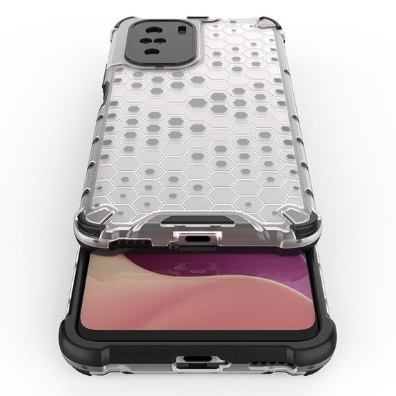 Honeycomb Case armor cover with TPU Bumper for Xiaomi Redmi K40 Pro+ / K40 Pro / K40 / Poco F3 blue | Techbox