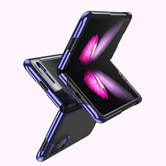 Plating Case hard case Electroplating frame Cover for Samsung Galaxy Fold blue | Techbox