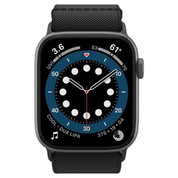 Spigen Fit Lite Strap for Apple Watch 4/5/6/7/8/9/SE/Ultra (42/44/45/49 mm) - Black | Techbox