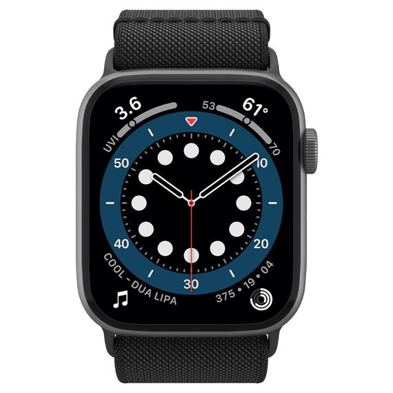 Spigen Fit Lite Strap for Apple Watch 4/5/6/7/8/9/SE/Ultra (42/44/45/49 mm) - Black | Techbox