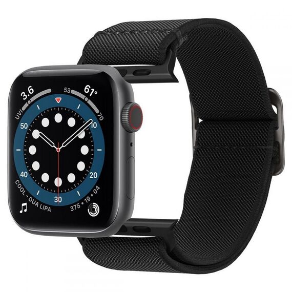 Spigen Fit Lite Strap for Apple Watch 4/5/6/7/8/9/SE/Ultra (42/44/45/49 mm) - Black | Techbox