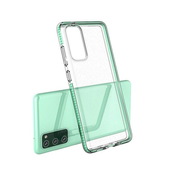 Spring Case clear TPU gel protective cover with colorful frame for Samsung Galaxy A02s EU light pink - Uncategorized Cases (2) - Cases - Techbox