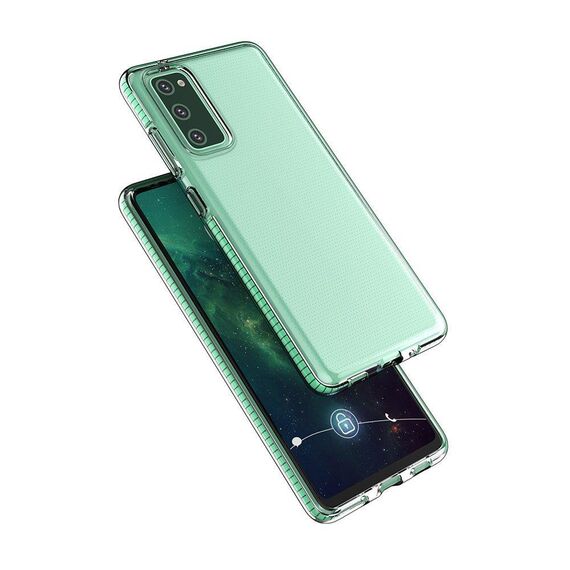 Spring Case clear TPU gel protective cover with colorful frame for Samsung Galaxy A72 4G light pink | Techbox