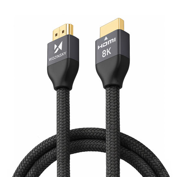 Wozinsky HDMI 2.1 Cable 8K 60 Hz 48 Gbps / 4K 120 Hz / 2K 144 Hz 2 m Silver (WHDMI-20) | Techbox