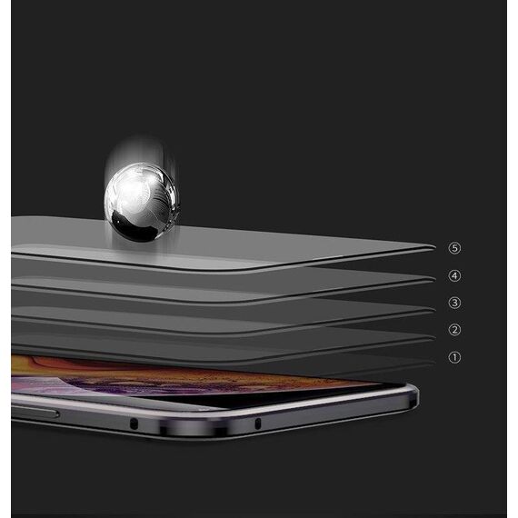 Wozinsky Full Magnetic Case Full Body Front and Back Cover with built-in glass for Vivo X60 black-transparent | Techbox