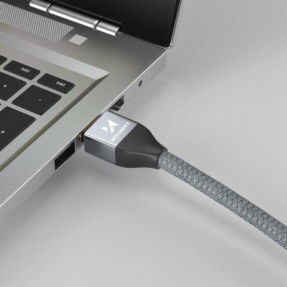 Wozinsky HDMI 2.1 Cable 8K 60 Hz 48 Gbps / 4K 120 Hz / 2K 144 Hz 1 m Silver (WHDMI-10) | Techbox
