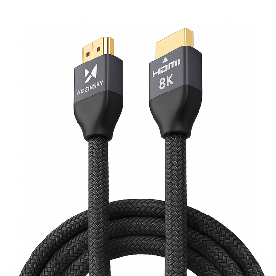 Wozinsky cable HDMI 2.1 8K 60 Hz 48 Gbps / 4K 120 Hz / 2K 144 Hz 3m silver (WHDMI-30) - Cables & Adapters - Cables & Accessories - Techbox