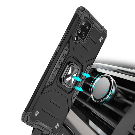 Wozinsky Ring Armor Case Kickstand Tough Rugged Cover for Samsung Galaxy A42 5G red | Techbox
