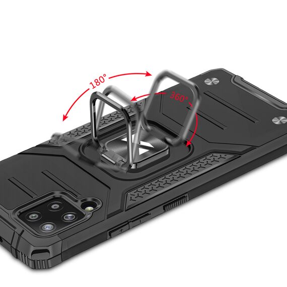 Wozinsky Ring Armor Case Kickstand Tough Rugged Cover for Samsung Galaxy A42 5G silver | Techbox