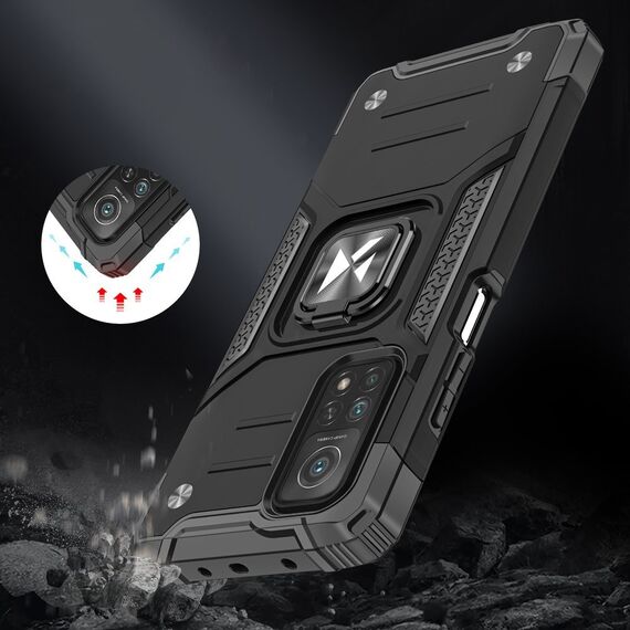 Wozinsky Ring Armor Case Kickstand Tough Rugged Cover for Samsung Galaxy A72 4G pink | Techbox