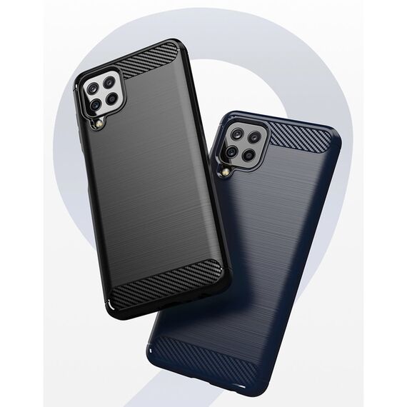 Carbon Case Flexible Cover TPU Case for Samsung Galaxy A22 4G black - Samsung Cases - Cases - Techbox