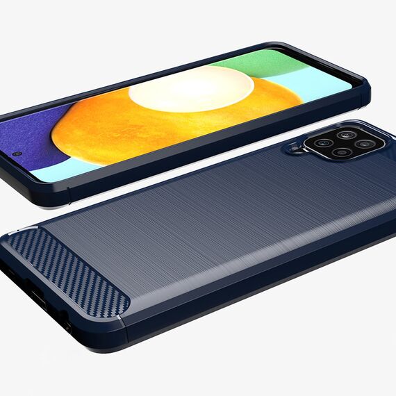 Carbon Case Flexible Cover TPU Case for Samsung Galaxy A22 4G black - Samsung Cases - Cases - Techbox