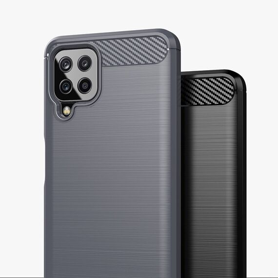 Carbon Case Flexible Cover TPU Case for Samsung Galaxy A22 4G black - Samsung Cases - Cases - Techbox