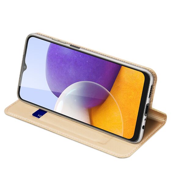 Dux Ducis Skin Pro Bookcase type case for Samsung Galaxy A22 4G golden - Samsung Cases - Cases - Techbox