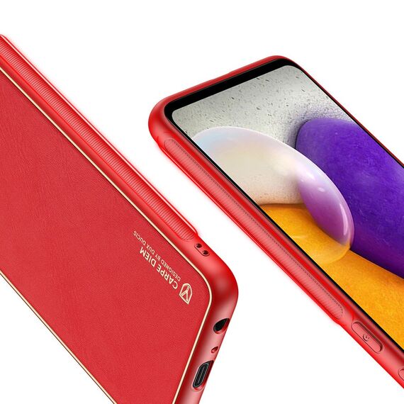 Dux Ducis Yolo elegant case made of soft TPU and PU leather for Samsung Galaxy A72 4G red | Techbox
